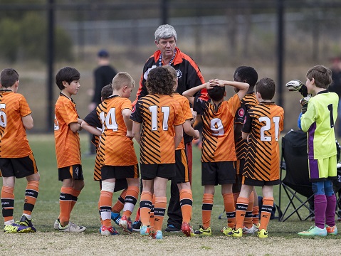 Action during Football NSW SAP Gala Day at Blacktown International Sports Centre, Rooty Hill, NSW on August 16, 2014. (Photo by Gavin Leung)