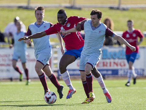Action during Grade 20 Qualification Final of 2014 IGA National Premier Leagues NSW Men between Bonnyrigg v APIA at Blacktown International Sports Park, Rooty Hill, NSW on August 24, 2014. (Photo by Gavin Leung)