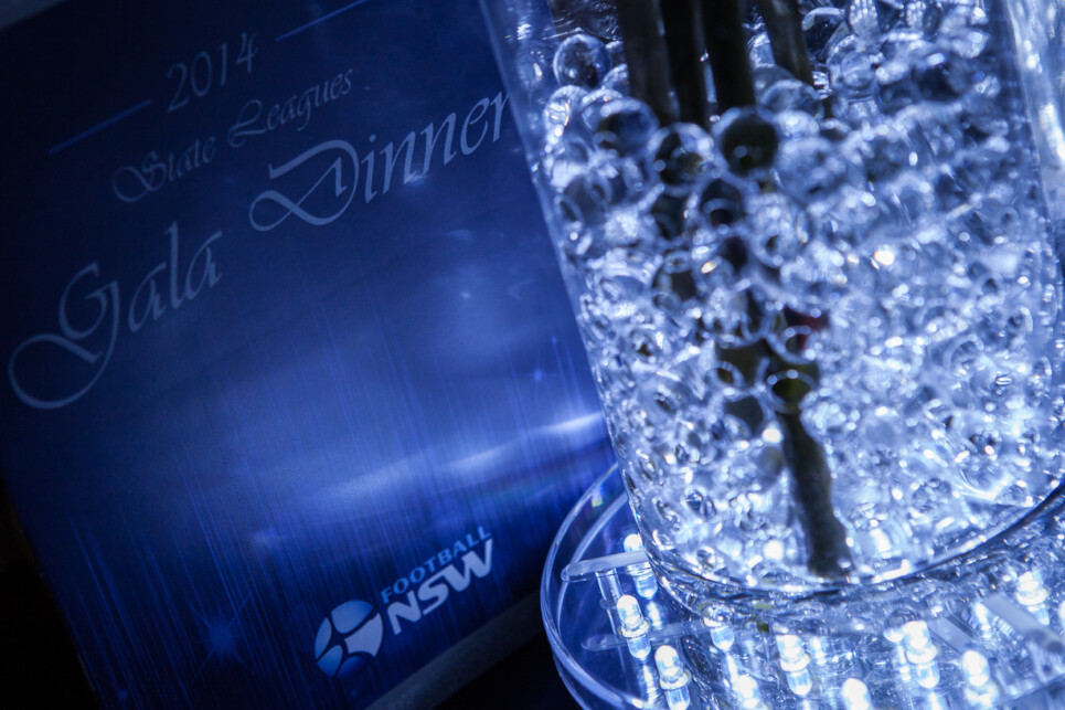 2014 NSW State League Gala Dinner at Allphones Arena Grand Ballroom, Olympic Park, Sydney, NSW on September 19, 2014. (Photo by Gavin Leung)