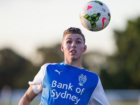 Rockdale Ilinden FC v Sydney Olympic FC action during Round 16 of PS4 NPL NSW Mens 1 fixture at Rockdale Ilinden Sports Centre, Rockdale, NSW on June 28, 2015. (Photo by Gavin Leung/Football NSW