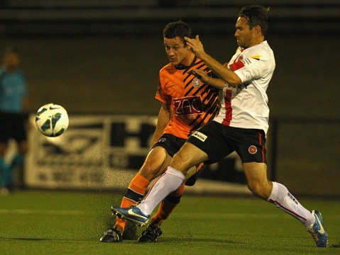 <> at Blacktown Football Park on April 6, 2013 in Blacktown, Australia.