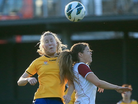 LEICHHARDT, NSW - AUGUST 17:  Match action during the Round 21 NPL NSW Women's 1 match between Sydney University and Macarthur Rams at Lambert Park on August 17, 2014 in Sydney, Australia.  (Photo by Jeremy Ng/Football NSW/FAME Photography)