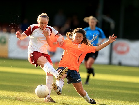LEICHHARDT, AUSTRALIA - SEPTEMBER 07:  Match action during the 1st Grade NSW Women's Premier League 1 Grand Final between Macarthur Rams and FNSW Institute at Lambert Park on September 7, 2014 in Sydney, Australia  (Photo by Jeremy Ng/FAME Photography for Football NSW)