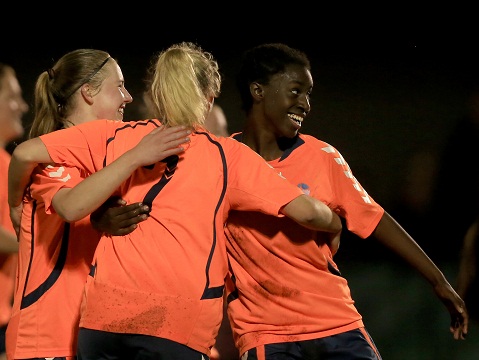 LEICHHARDT, AUSTRALIA - SEPTEMBER 07:  Match action during the 1st Grade NSW Women's Premier League 1 Grand Final between Macarthur Rams and FNSW Institute at Lambert Park on September 7, 2014 in Sydney, Australia  (Photo by Jeremy Ng/FAME Photography for Football NSW)