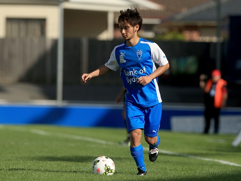 Match action during the Round 1 PS4 NPL NSW Men's 1 match between Sydney Olympic and the South Coast Wolves at Belmore Sports Ground on March 15, 2015 in Sydney, Australia.
