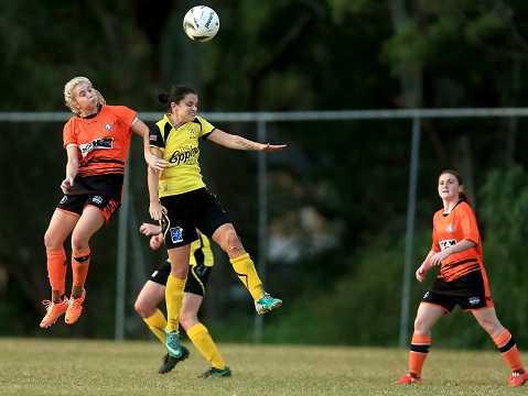 MARSFIELD, AUSTRALIA - MAY 17:  Match action during the Round 6 PS4 NSW NPL Women's 1 match between Blacktown Spartans and the North West Sydney Koalas at ELS Hall Sports Park on May 17, 2015 at Marsfield, Australia.  (Photo by Jeremy Ng/FAME Photography for Football NSW)
