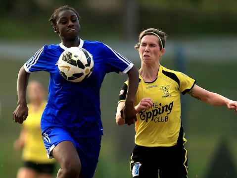 MARSFIELD, AUSTRALIA - JUNE 21:  Match action during the Round 11 PS4 NSW NPL Women's 1 match between the North West Sydney Koalas and FNSW Institute at ELS Hall Sports Park on 21 June, 2015 at Marsfield, Australia.  (Photo by Jeremy Ng/FAME Photography for Football NSW)