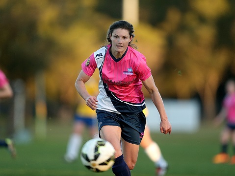 SILVERWATER, AUSTRALIA - JULY 19:  Match action during the Round 15 PS4 NSW NPL Women's 1 match between University of Sydney FC and Illawarra Stingrays at Wilson Park on 19 July, 2015 at Silverwater, Australia.  (Photo by Jeremy Ng/FAME Photography for Football NSW)