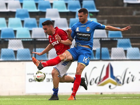 Match action during the PlayStation 4 NPL NSW Men's 1 match between Sydney United 58 FC and Bonnyrigg White Eagles FC at Sydney United Sports Centre on May 8, 2016 in Sydney, Australia.
