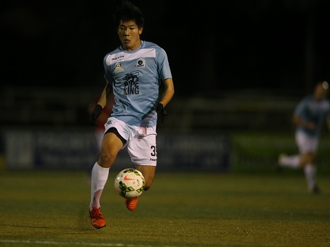 SYDNEY, AUSTRALIA - JUNE 11:  Match action during the Men's 1 National Premier League match between the Sutherland Sharks FC and Sydney United 58 FC at Seymour Shaw on June 11, 2016 in Sydney, Australia.  (Photo by Jeremy Ng/FAME Photography for Football NSW)