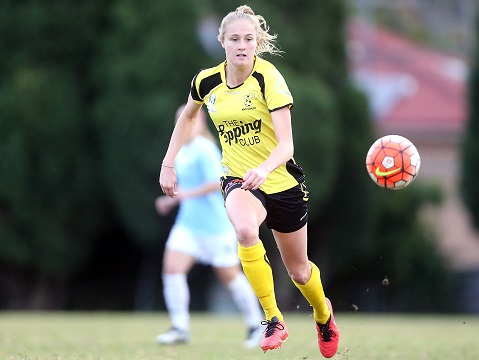 SYDNEY, AUSTRALIA - JULY 10:  Match action during the Women's NPL Round 14 match between the North West Sydney Koalas and the Marconi Stallions at Marconi Stadium on July 10, 2016 in Sydney, Australia.  (Photo by Jeremy Ng/FAME Photography for Football NSW)