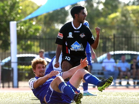 SYDNEY, AUSTRALIA - MARCH 12:  Match action during the PlayStation® 4 National Premier Leagues NSW Men’s Round 1 match between Hakoah Sydney City East and Blacktown City at Hensley Athletic Field on March 12, 2017 in Eastgardens, Australia. @PlayStationAustralia  #PS4NPLNSW  (Photo by Jeremy Ng/Getty Images)
