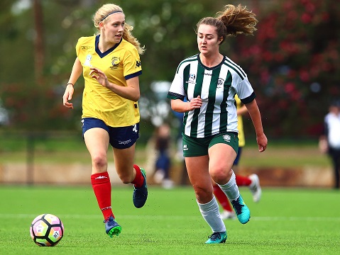 NORTH TURRAMURRA, AUSTRALIA - MAY 14:  Match action during the PlayStation® 4 National Premier Leagues NSW Women's Round 6 match between the Northern Tigers and North Shore Mariners at North Turramurra Recreation Area on May 14, 2017 in North Turramurra, Australia. @PlayStationAustralia  #PS4NPLNSW  (Photo by Jeremy Ng/FAME Photography for Football NSW)