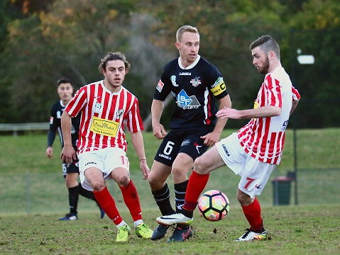 SEFTON, AUSTRALIA - JULY 02:  Match action during the PlayStation® 4 National Premier Leagues NSW Men’s Round 17 match between Parramatta FC and Blacktown City FC at Melita Stadium on July 2, 2017 in Sefton, Australia. @PlayStationAustralia  #PS4NPLNSW  (Photo by Jeremy Ng/FAME Photography for Football NSW)
