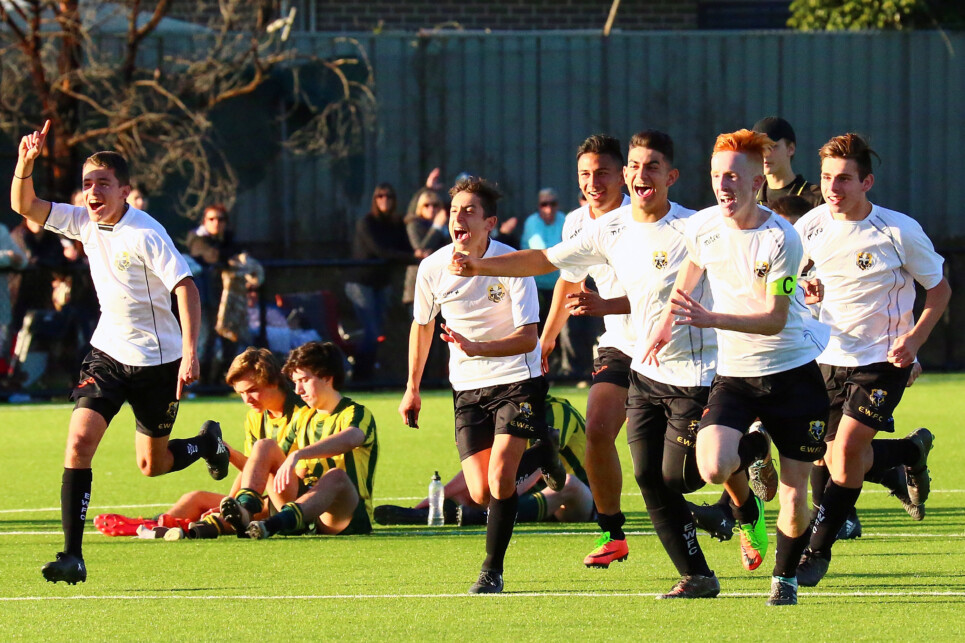 GLENWOOD, AUSTRALIA - JULY 16:  Match action during the State Cup Grand Final Day at Valentine Sports Park on July 16, 2017 in Glenwood, Australia.  (Photo by Jeremy Ng/www.jeremyngphotos.com for Football NSW)