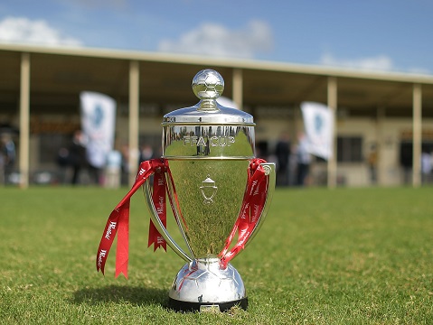 SYDNEY, AUSTRALIA - FEBRUARY 19:  The FFA Cup trophy is seen during the official launch of the 2015 FFA Cup at Earlwood Wanderers FC Club House on February 19, 2015 in Sydney, Australia.  (Photo by Mark Metcalfe/Getty Images)