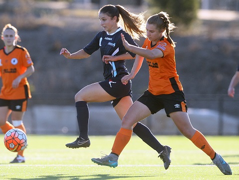 SYDNEY, AUSTRALIA - MAY 29:  Match action during the NPL 1 NSW Womens round 8 match between Blacktown Spartans FC and Marconi Stallions FC at Blacktown Football Park on May 29, 2016 in Sydney, Australia.  (Photo by Jeremy Ng/FAME Photography for Football NSW) #PS4NPLNSW  (Photo by Jeremy Ng/FAME Photography for Football NSW)