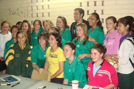 a group of people posing for a photo