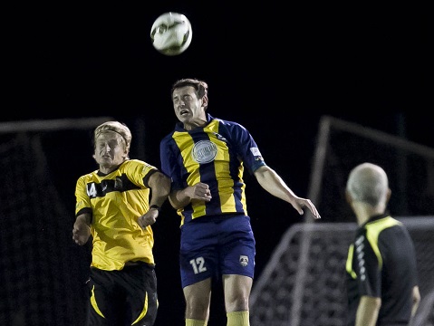 2015 Men's State League 1: Round 4 action between Hills Brumbies and Balmain Tigers FC at Lily's Football Centre (photo: Damian Briggs)