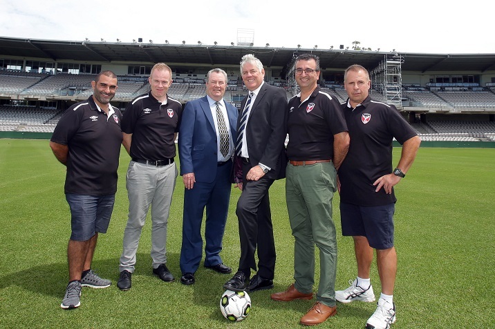 Georges River Council making Kogarah Oval more accessible to local sport.St George Football Association moving into the ground (office space) Shows Ali Jomaa, Craig Kiely,Luke Coleman, Kevin Green, Angelo Bonura, Tony Karahalias. Picture Chris Lane