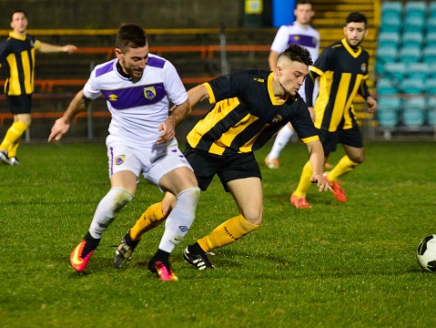 Balmain Tigers FC hosted Granville Rage at Leichhardt Oval this evening. On a cool night, it was a close match with Rage taking the points with a 1 nil win.(Photos by Jeff Walsh / Quarrie Sports Photography for Football NSW)