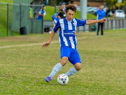 A strong second half saw Gladesville break the halftime 0-0 scoreline. Taking advantage of their opportunities Gladesville won 5-1 over Balmain Tigers.(Photo by Jeff Walsh/ © Quarrie Sports Photography for Football NSW)