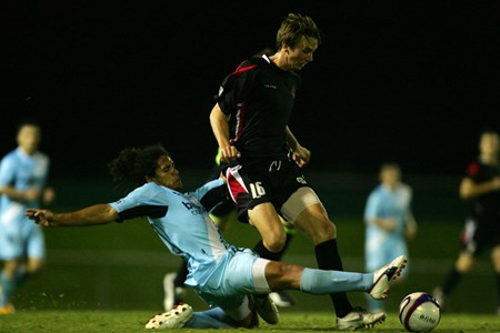 a man playing a game of football