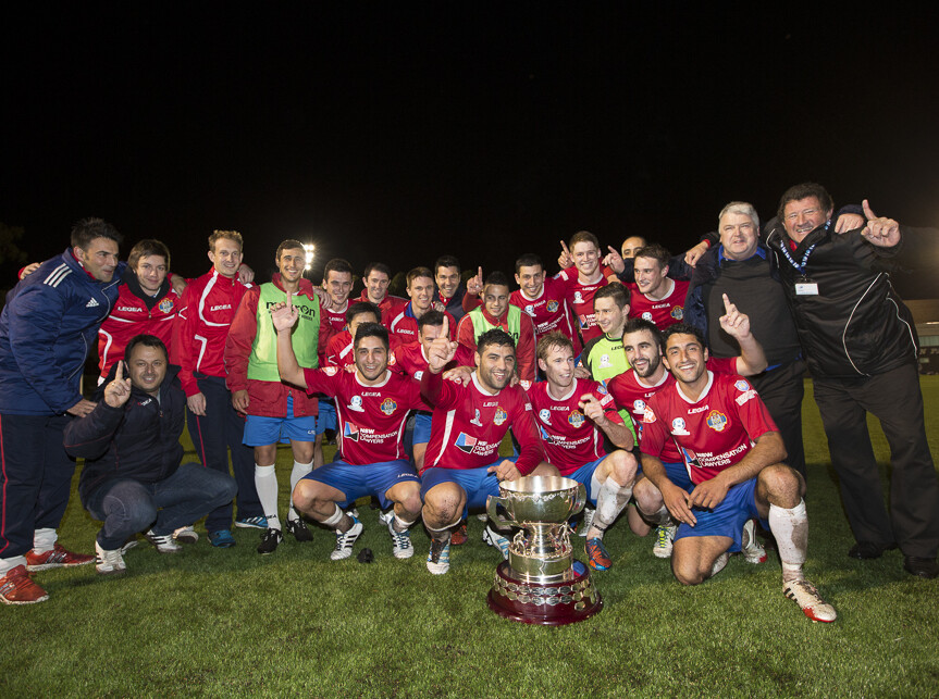 Bonnyrigg WE v Sydney Olympic 17th August 2014 CiMAGE By Chris Nesci