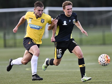 PlayStation®4 NPL 2 NSW Men’s Round 3 match between Hills Brumbies FC and Central Coast Mariners FC at Lilys Football Centre on March 19th, 2017.(Photos by Nigel Owen). Brumbies won 5-4.
