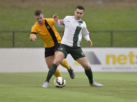 Match action during the semi final round of the PS4 NSW NPL Men's 2 Finals series between Spirit FC and Northern Tigers FC at Sydney United Sports Centre on September 6th, 2015. (Photos by Nigel Owen).Tigers won 5-1.