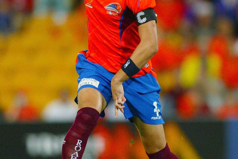 BRISBANE, QSL - SEPTEMBER 23:  Chad Gibson of the Roar in action during the round five A-League match between the Queensland Roar and Sydney FC at Suncorp Stadium on September 23, 2005 in Brisbane, Australia.  (Photo by Bradley Kanaris/Getty Images)