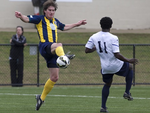 2015 Men's State League 1: Round 22 action between Hills Brumbies and Dulwich Hill at Lily Homes Stadium (photo: Damian Briggs)