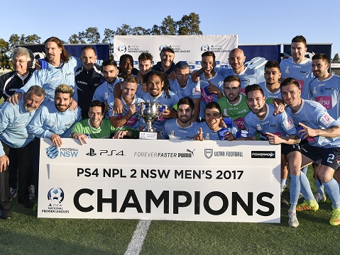 PlayStation®4 NPL 2 NSW Men’s Grand Final match between Marconi Stallions FC and Mt Druitt Town Rangers FC at Sydney United Sports Centre September 17th, 2017.(Photos by Nigel Owen). Marconi won 5-1.