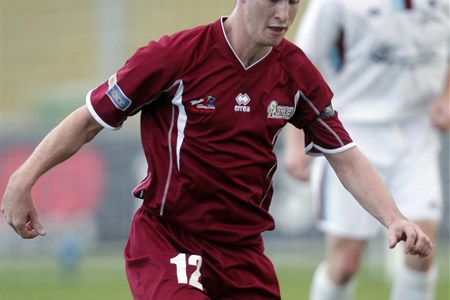 a football player on a field
