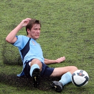 SYDNEY, AUSTRALIA - FEBRUARY 07:  David Urankovic of  Sydney kicks a ball during the round 23 National Youth League match between Sydney FC and the Perth Glory at Seymour Shaw Park at Miranda on February 7, 2010 in Sydney, Australia.  (Photo by Craig Golding/Getty Images)