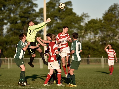 Round 13 - PS4 NPL NSW Men's 2.
Match action during the Round 13 PS4 NSW NPL Men's 2 match between Northern Tigers FC and Mounties Wanderers FC at Mills Park on June 14th, 2015. Tigers won 4-1.(Photos by Nigel Owen)