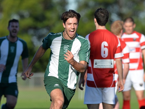 Round 13 - PS4 NPL NSW Men's 2.
Match action during the Round 13 PS4 NSW NPL Men's 2 match between Northern Tigers FC and Mounties Wanderers FC at Mills Park on June 14th, 2015. Tigers won 4-1.(Photos by Nigel Owen)