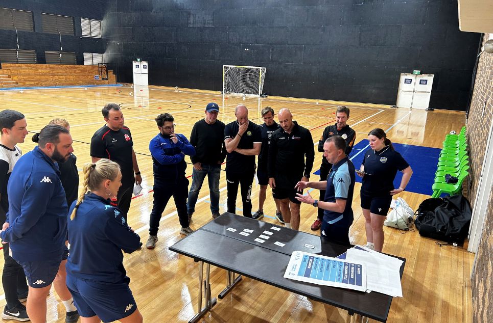 a group of people posing for the camera