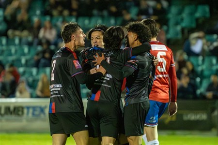a group of football players on a field