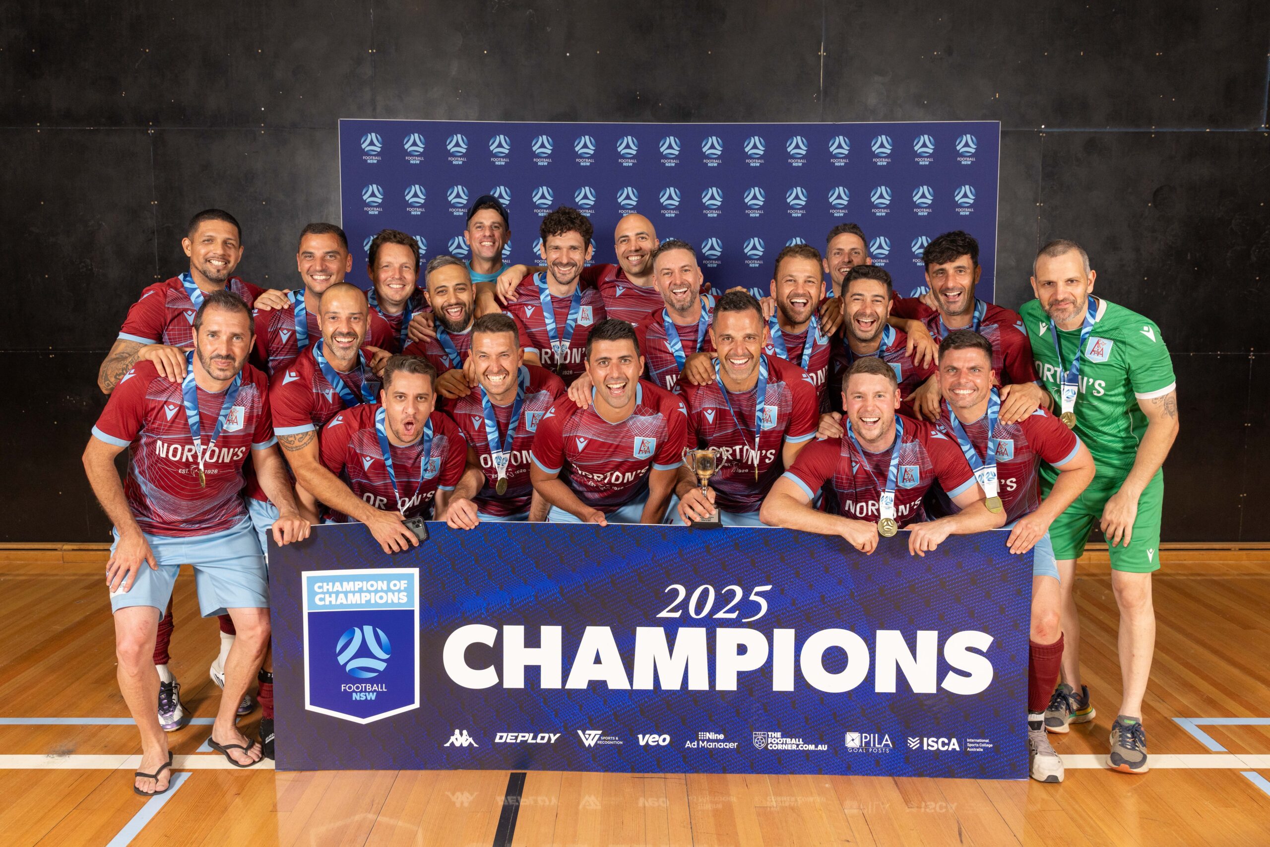 a group of people posing for the camera