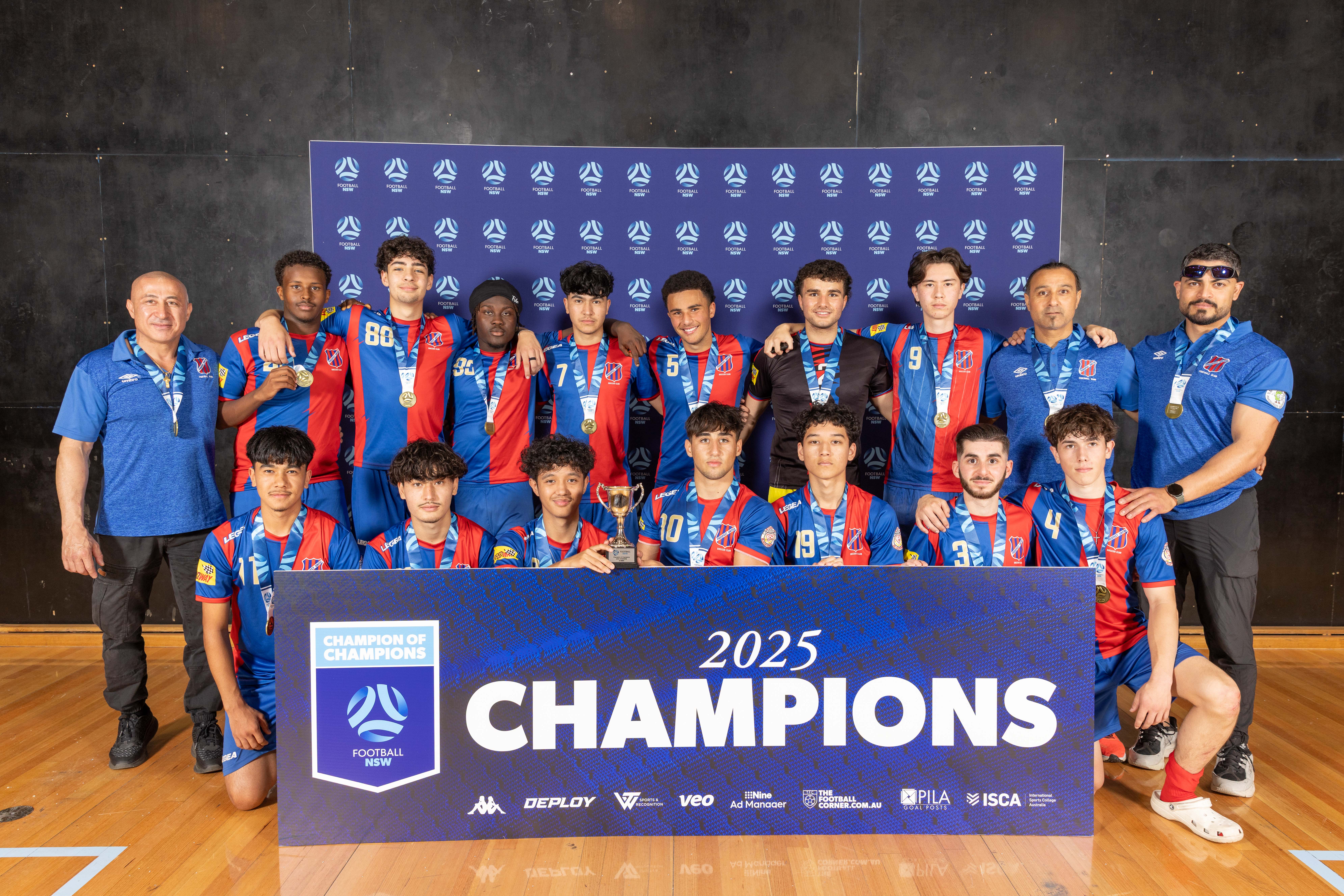 a group of people posing for the camera