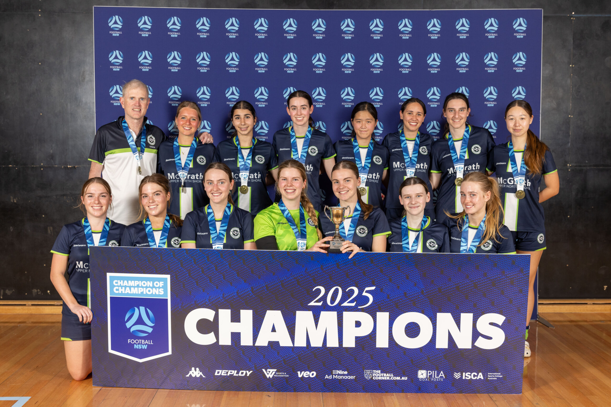 a group of people posing for the camera