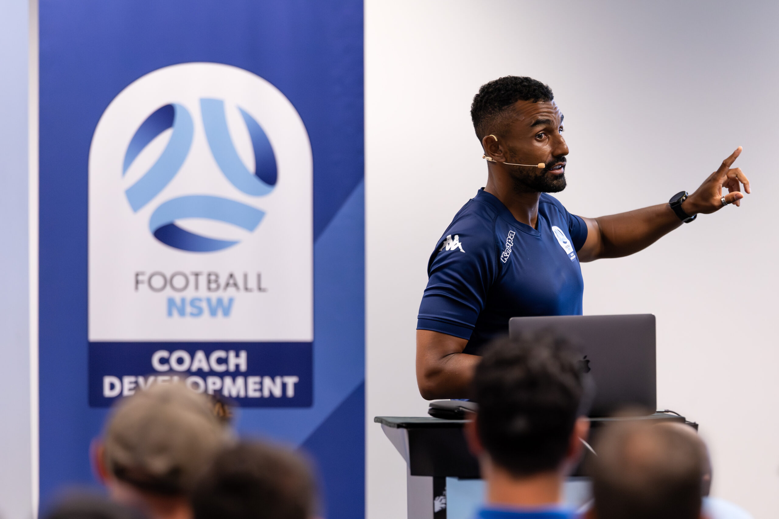 a man holding a sign