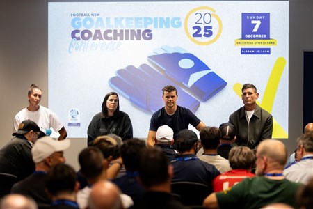 a group of people standing in front of a crowd