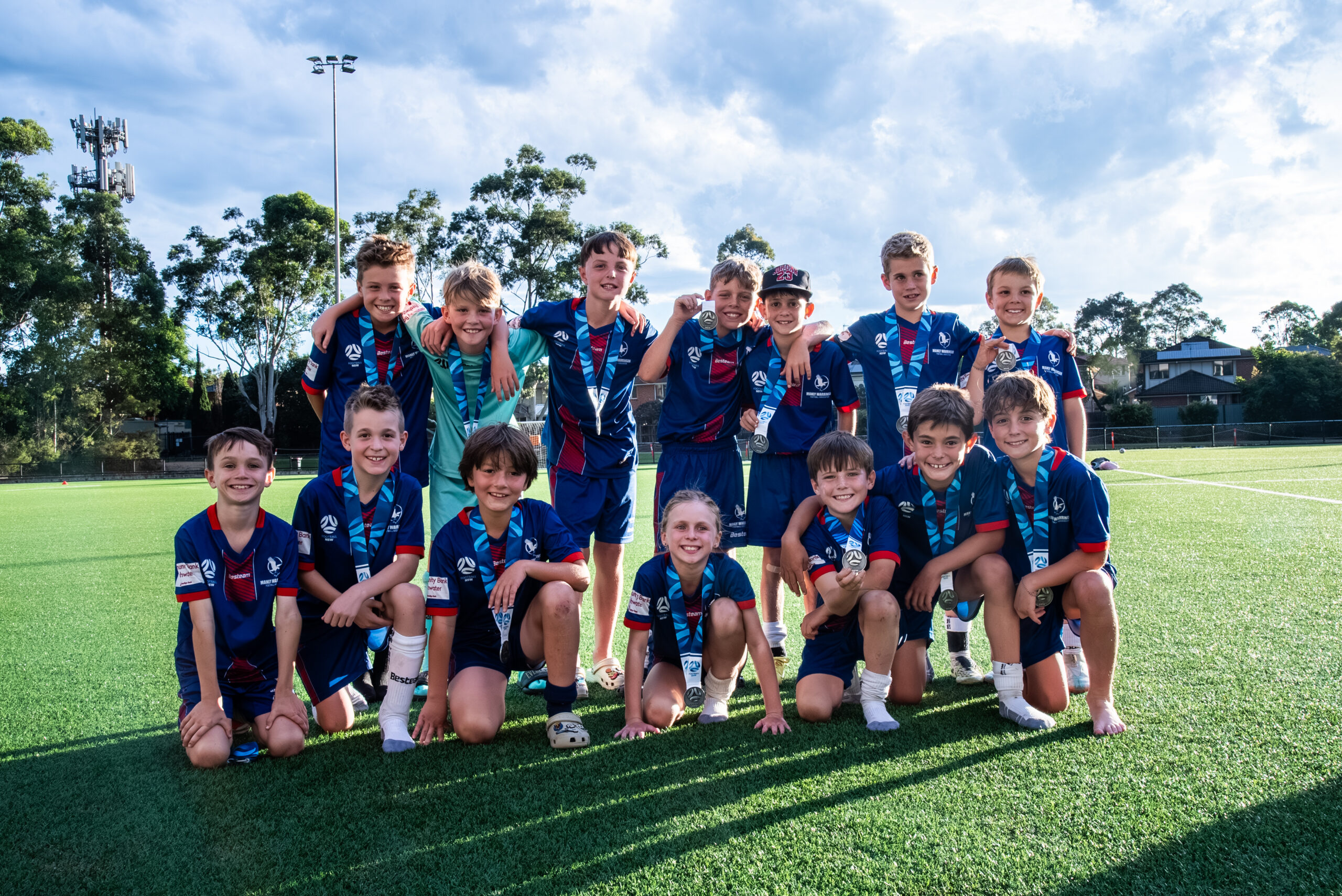 a group of people posing for a photo