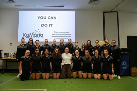 a group of people posing for the camera