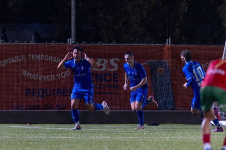 a group of people playing a game of football